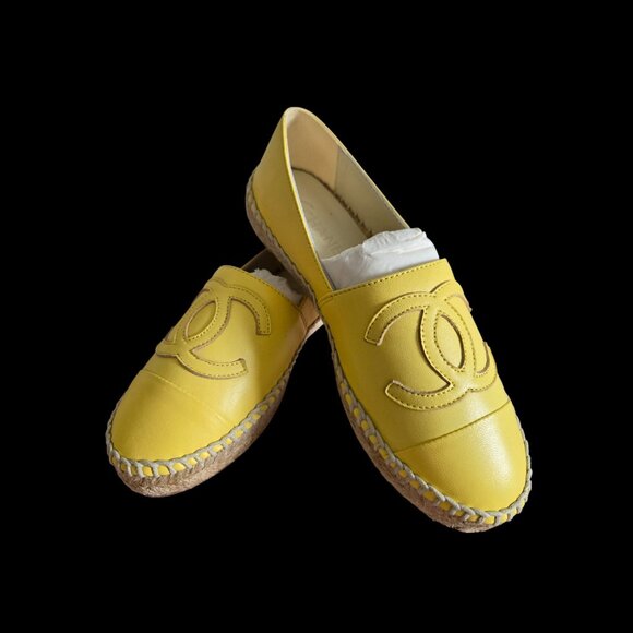 Chanel Yellow  Espadrilles - Picture 5 of 9